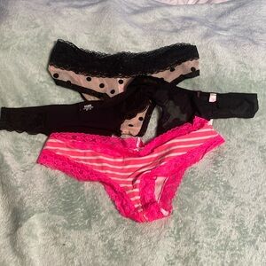 4 pairs Victoria’s Secret Pink Medium panties